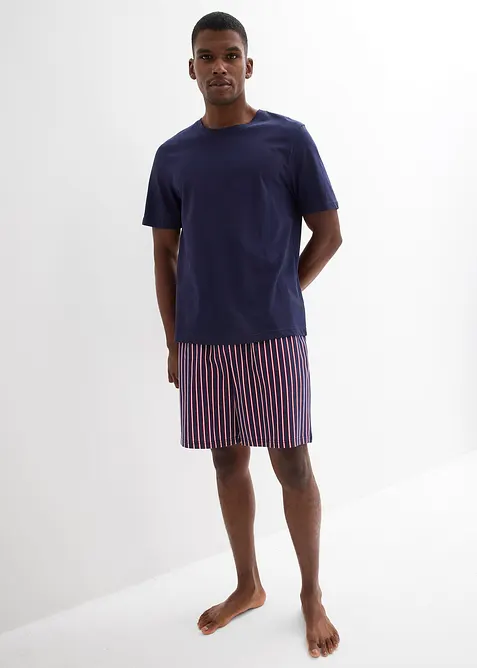 Pyjashort 100% coton avec short tiss&eacute;, bonprix