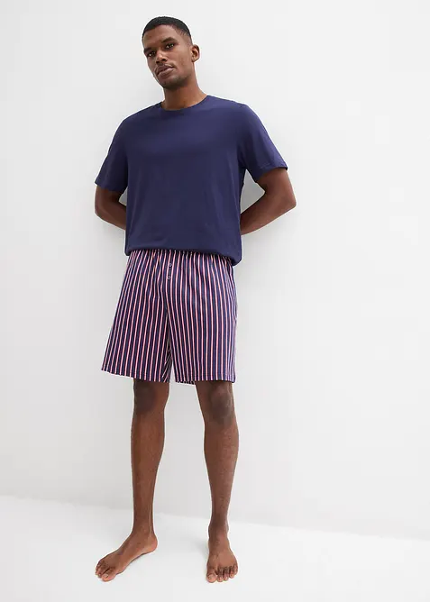 Pyjashort 100% coton avec short tiss&eacute;, bonprix