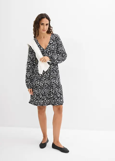 Robe-tunique en cr&ecirc;pe l&eacute;ger, bonprix