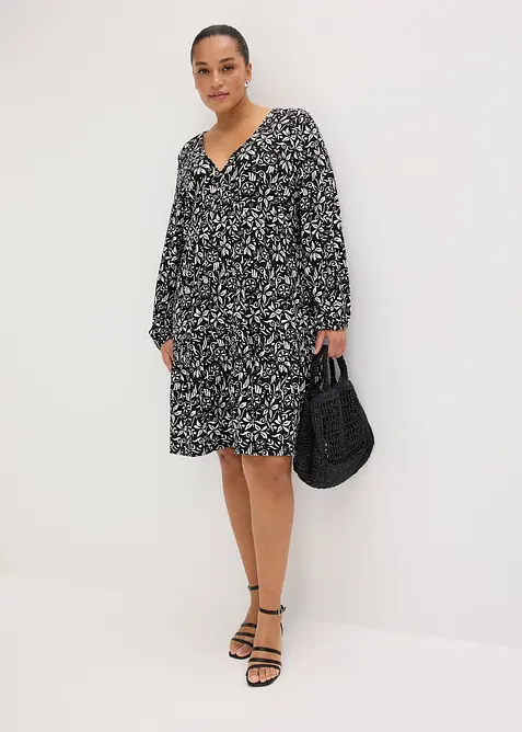 Robe-tunique en cr&ecirc;pe l&eacute;ger, bonprix