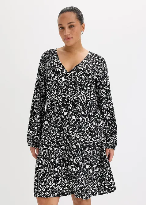 Robe-tunique en cr&ecirc;pe l&eacute;ger, bonprix