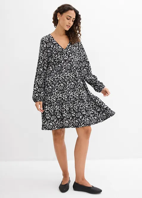 Robe-tunique en cr&ecirc;pe l&eacute;ger, bonprix