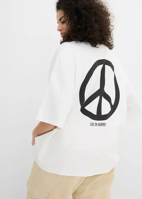 T-shirt oversize 100% coton, bonprix