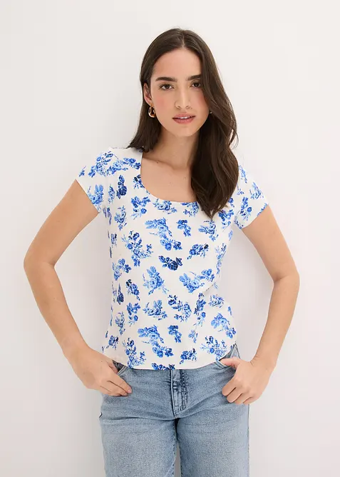 T-shirt en coton extensible, bonprix