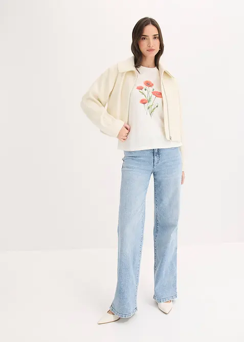 T-shirt en coton extensible, bonprix