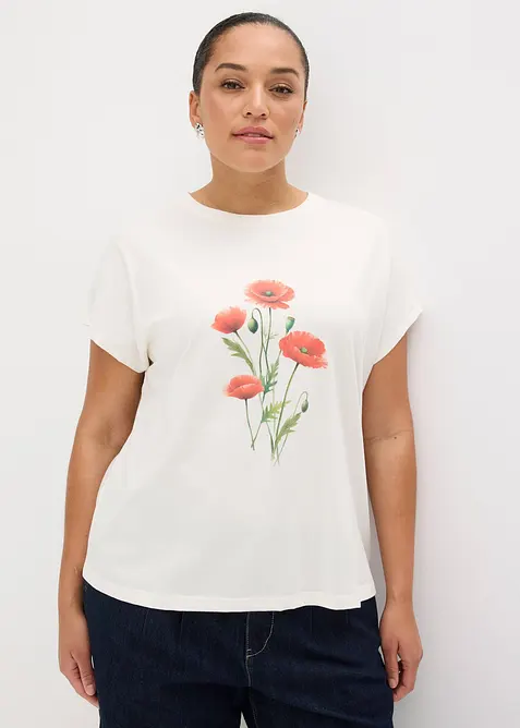 T-shirt en coton extensible, bonprix