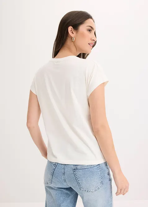 T-shirt en coton extensible, bonprix