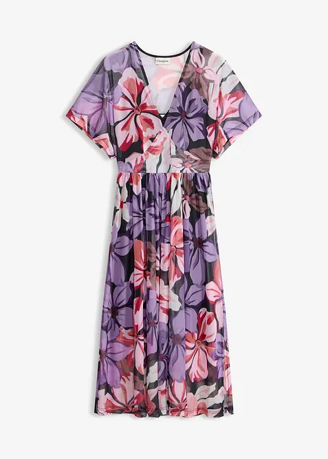 Robe midi &agrave; d&eacute;collet&eacute; plongeant, bonprix