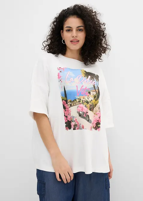 T-shirt oversize 100% coton, bonprix