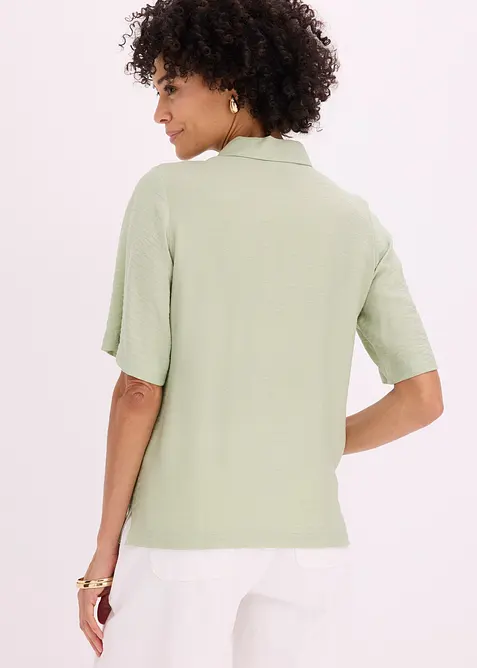 Blouse longue l&eacute;g&egrave;rement transparente, bonprix