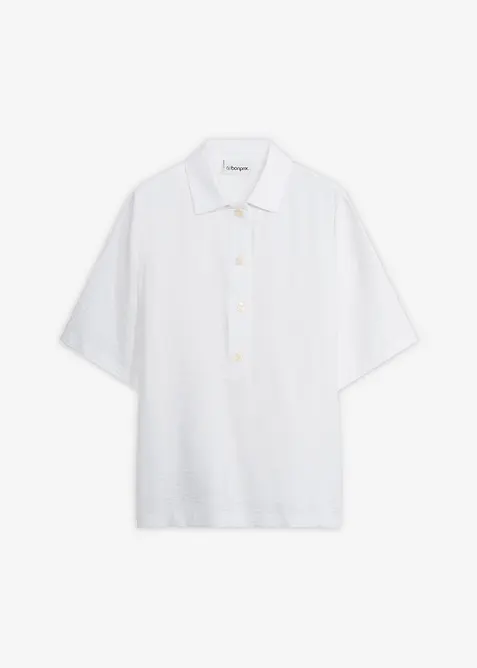 Blouse longue l&eacute;g&egrave;rement transparente, bonprix