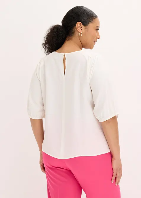 Blouse longue brod&eacute;e, l&eacute;g&egrave;rement transparente, bonprix