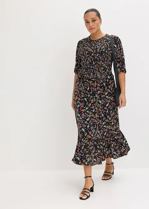 Robe midi en jersey viscose, bonprix
