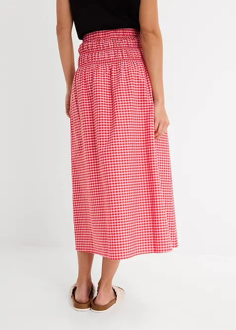 Jupe longue en coton extensible, bonprix