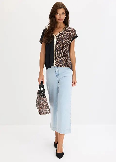 T-shirt &agrave; sequins, bonprix