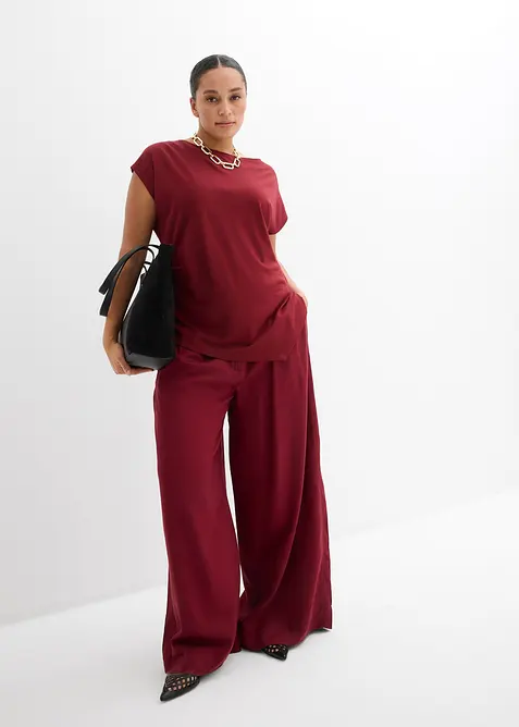 Top asym&eacute;trique en Punto di Roma, bonprix