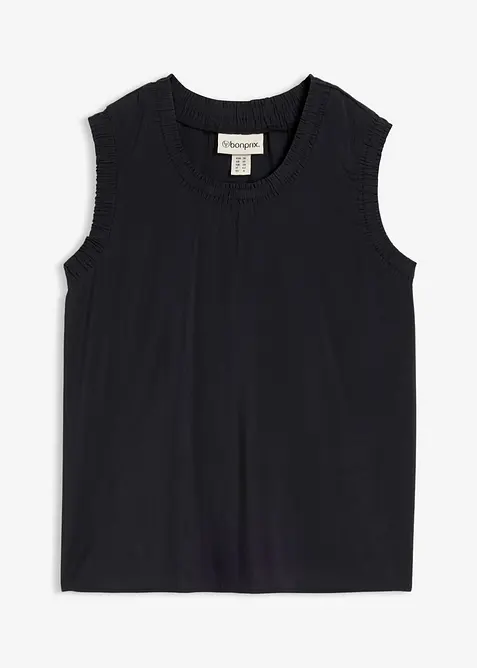 Top sans manches en viscose m&eacute;lang&eacute;e, bonprix