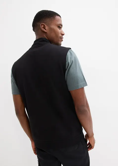 Sweat zipp&eacute; sans manches &agrave; col montant, bonprix