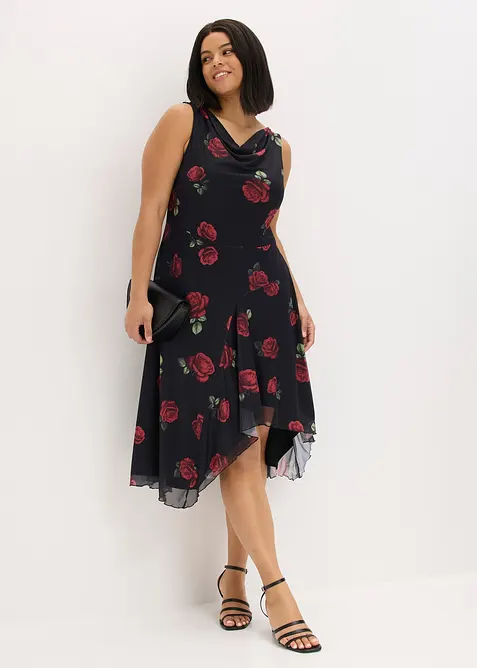 Robe midi en mesh doux, bonprix