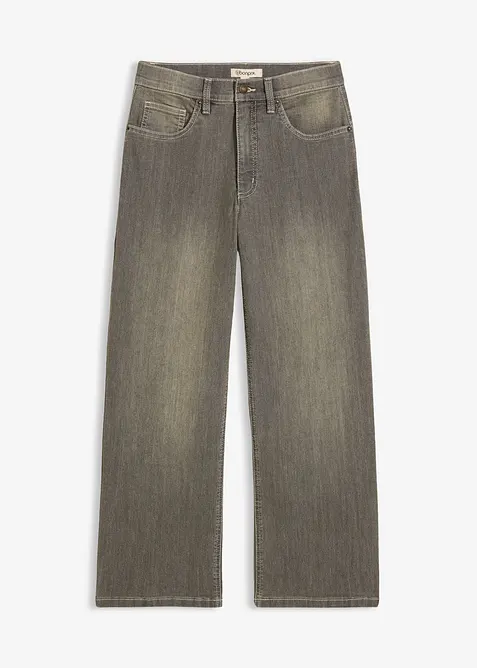 Jean large taille haute, cropped, bonprix