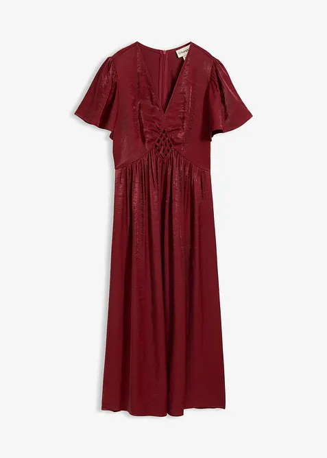 Robe midi en satin iris&eacute;, bonprix