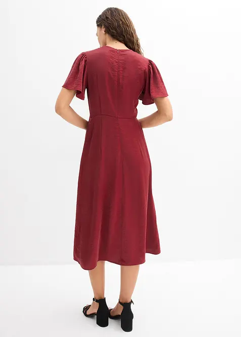Robe midi en satin iris&eacute;, bonprix