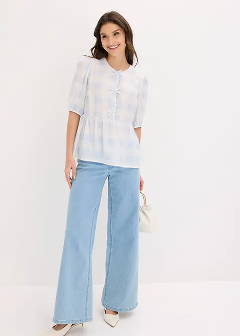 Blouse avec n&oelig;uds, bonprix