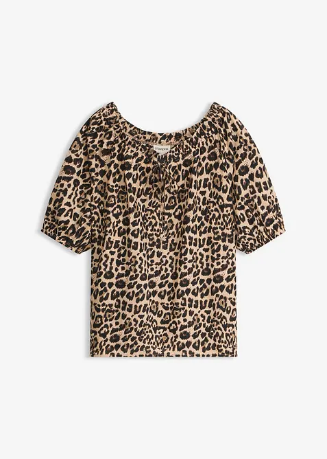 Blouse manches courtes 100% coton, bonprix