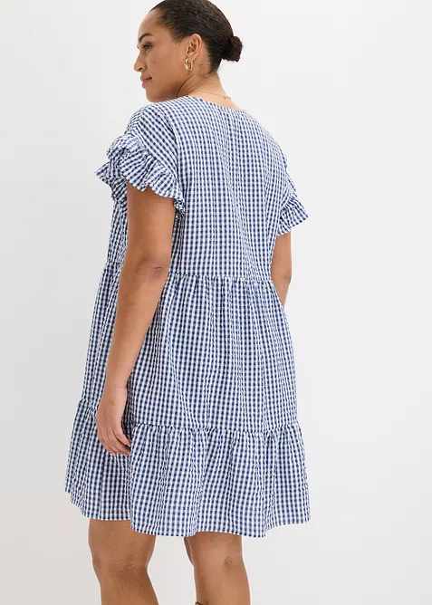 Robe courte en seersucker, bonprix