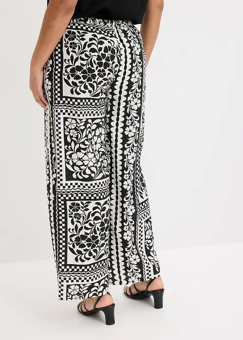 Pantalon fluide &agrave; taille &eacute;lastiqu&eacute;e, bonprix