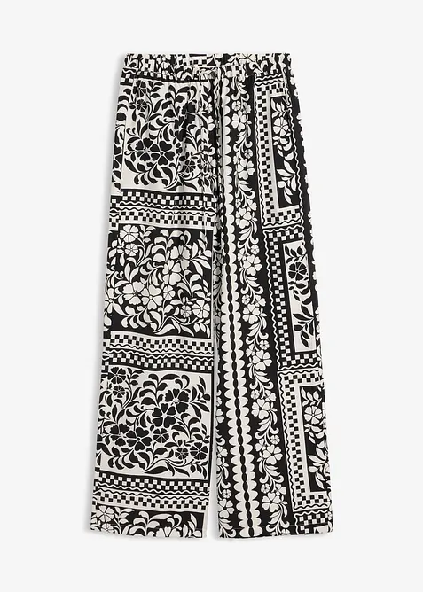 Pantalon fluide &agrave; taille &eacute;lastiqu&eacute;e, bonprix