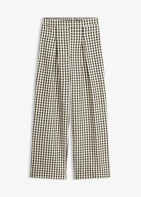 Pantalon large &agrave; pinces, bonprix