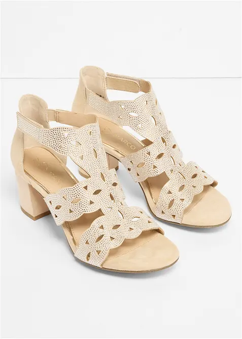 Sandales &agrave; talon carr&eacute; Marco Tozzi, Marco Tozzi