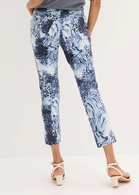 Pantalon extensible 7/8 imprim&eacute;, bonprix