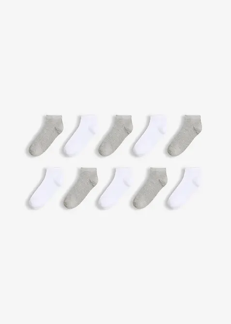 Lot de 10 paires de chaussettes courtes, bonprix