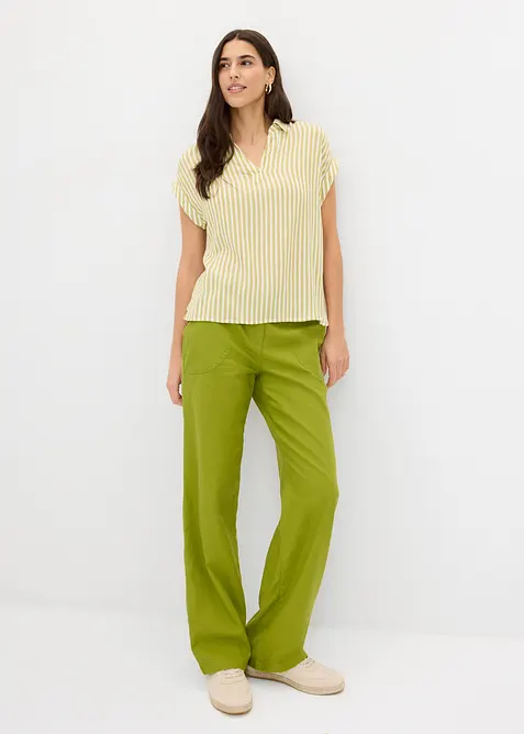 Blouse manches courtes en viscose fluide, bonprix