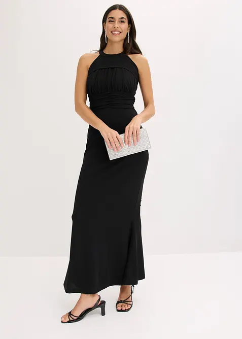 Robe de soir&eacute;e en cr&ecirc;pe textur&eacute;, bonprix