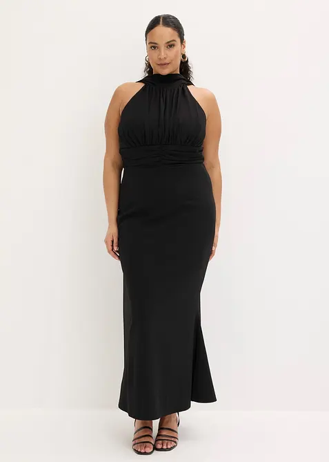 Robe de soir&eacute;e en cr&ecirc;pe textur&eacute;, bonprix