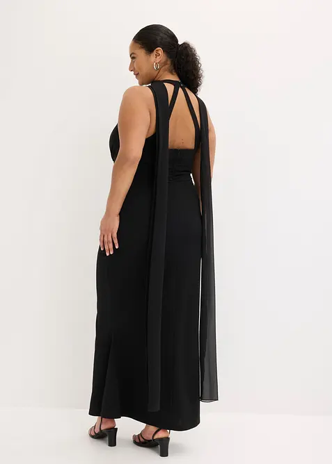 Robe de soir&eacute;e en cr&ecirc;pe textur&eacute;, bonprix
