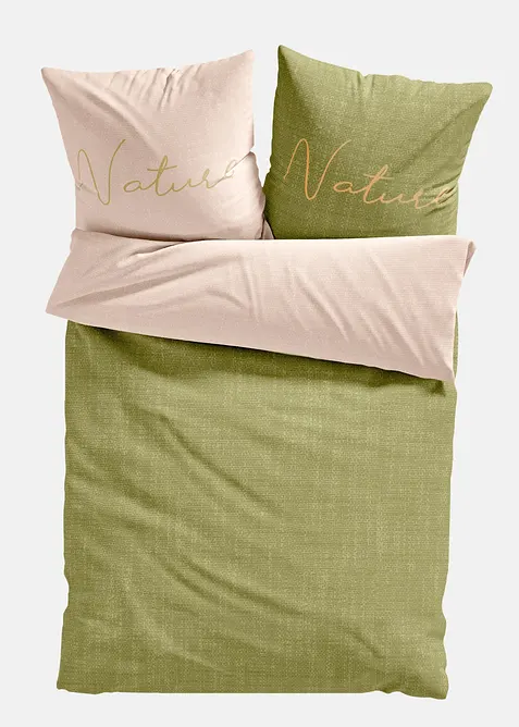 Parure de lit r&eacute;versible en linon, bonprix
