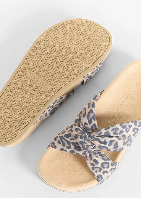 Mules l&eacute;opard Marco Tozzi &agrave; plateforme, Marco Tozzi
