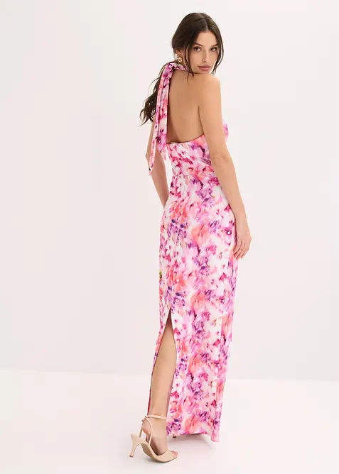 Robe de soir&eacute;e avec fleurs appliqu&eacute;es, bonprix