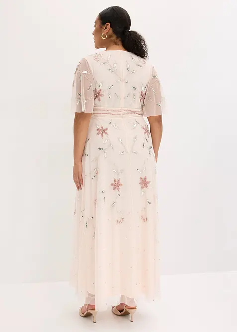 Robe de soir&eacute;e avec broderies de sequins, bonprix
