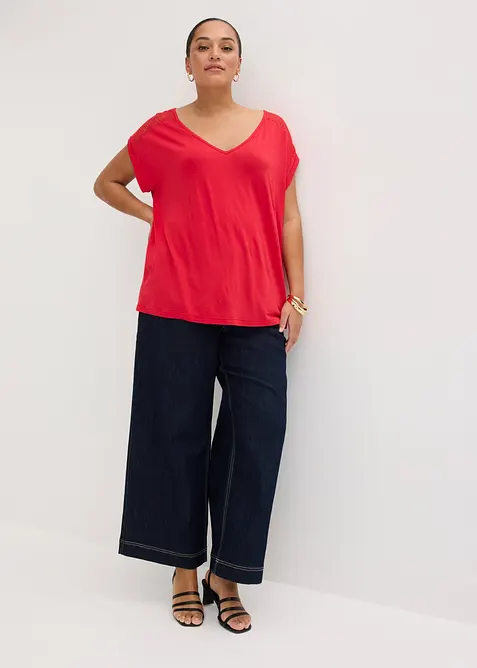 T-shirt doux en viscose extensible, bonprix