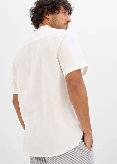 Chemise manches courtes 100% lin, bonprix