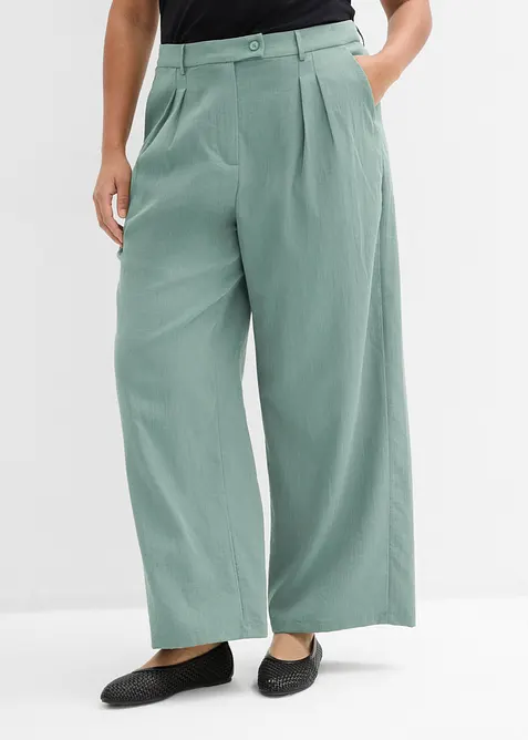 Pantalon avec bouton d&eacute;coratif, bonprix
