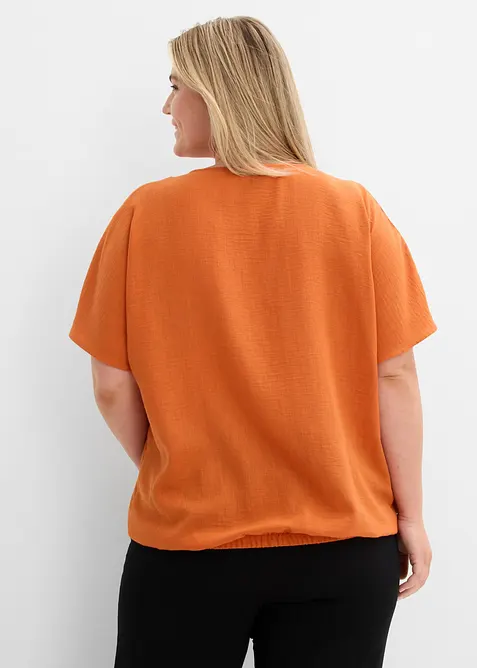 Blouse oversize &agrave; base &eacute;lastiqu&eacute;e, bonprix