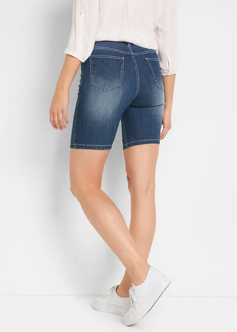 Bermuda en jean, taille mi-haute, bonprix