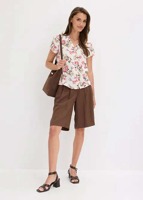 Chemisier manches courtes 100% viscose, bonprix