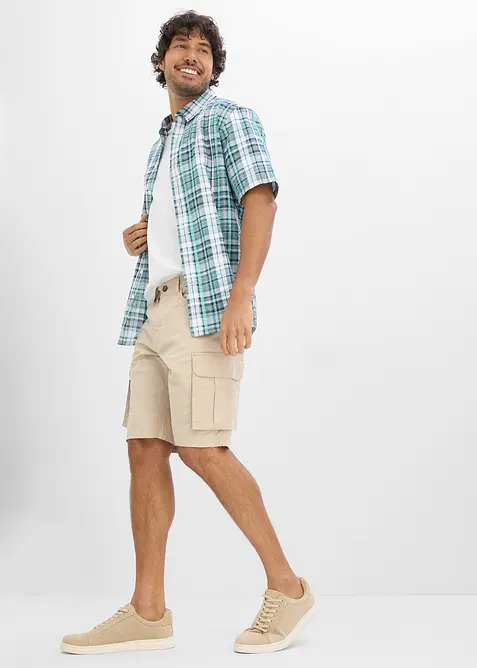 Chemise manches courtes en seersucker 100% coton, bonprix